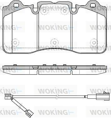 Woking P16983.00 - Гальмівні колодки, дискові гальма autocars.com.ua