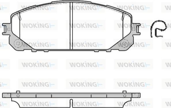 Woking P17133.00 - Гальмівні колодки, дискові гальма autocars.com.ua