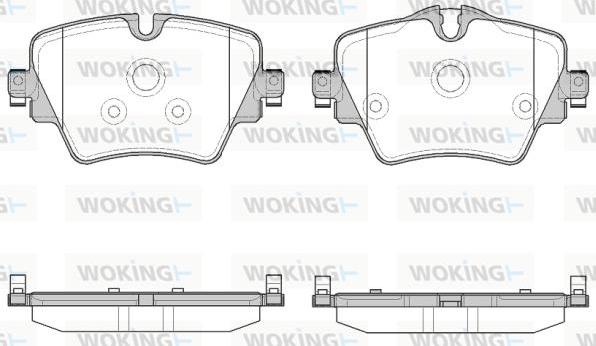Woking P17253.08 - Гальмівні колодки, дискові гальма autocars.com.ua