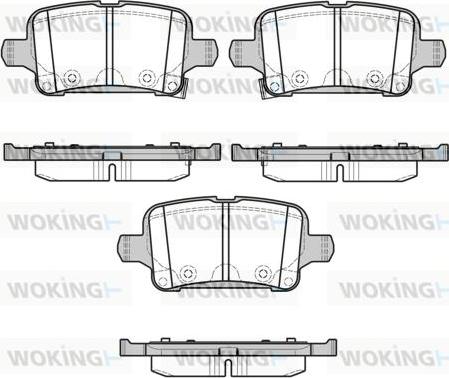 Woking P17283.02 - Гальмівні колодки, дискові гальма autocars.com.ua
