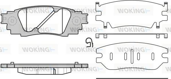 Woking P17363.10 - Гальмівні колодки, дискові гальма autocars.com.ua