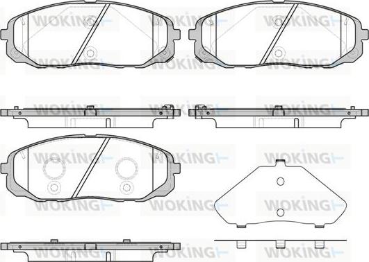 Woking P17473.12 - Гальмівні колодки, дискові гальма autocars.com.ua