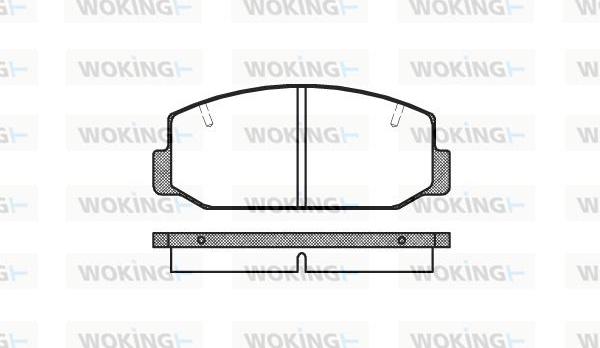 Woking P1753.40 - Тормозные колодки, дисковые, комплект avtokuzovplus.com.ua