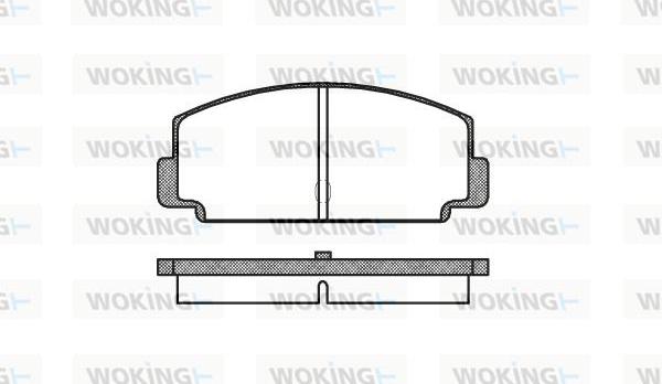 Woking P1753.60 - Тормозные колодки, дисковые, комплект autodnr.net