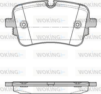 Woking P17683.10 - Гальмівні колодки, дискові гальма autocars.com.ua