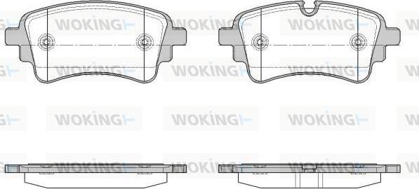 Woking P17693.10 - Гальмівні колодки, дискові гальма autocars.com.ua