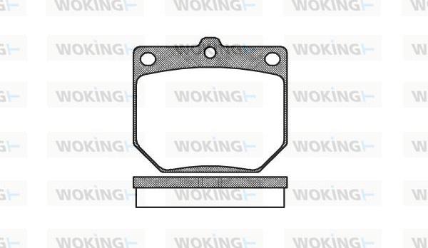Woking P1773.20 - Тормозные колодки, дисковые, комплект autodnr.net