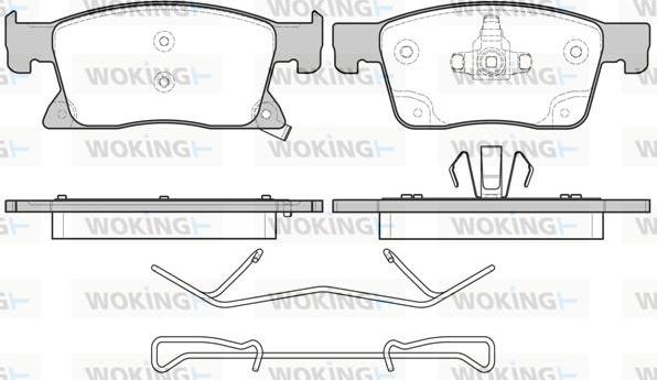 Woking P17793.02 - Гальмівні колодки, дискові гальма autocars.com.ua