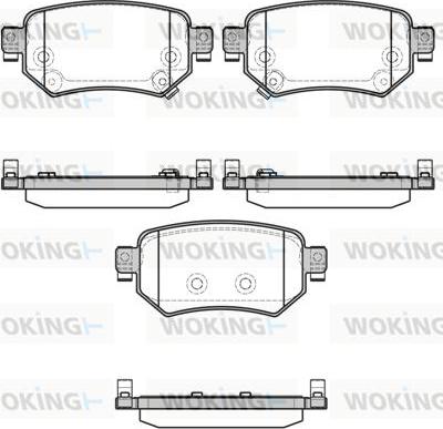Woking P17823.02 - Гальмівні колодки задні Mazda 6 2.0-2.5 12- autocars.com.ua