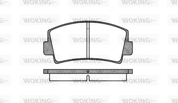 Woking P1783.00 - Тормозные колодки, дисковые, комплект avtokuzovplus.com.ua