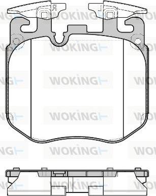 Woking P17903.00 - Гальмівні колодки, дискові гальма autocars.com.ua