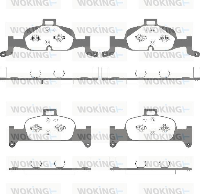 Woking P17913.10 - Гальмівні колодки, дискові гальма autocars.com.ua