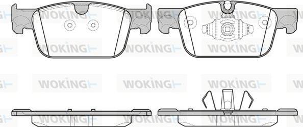 Woking P17923.10 - Тормозные колодки, дисковые, комплект avtokuzovplus.com.ua