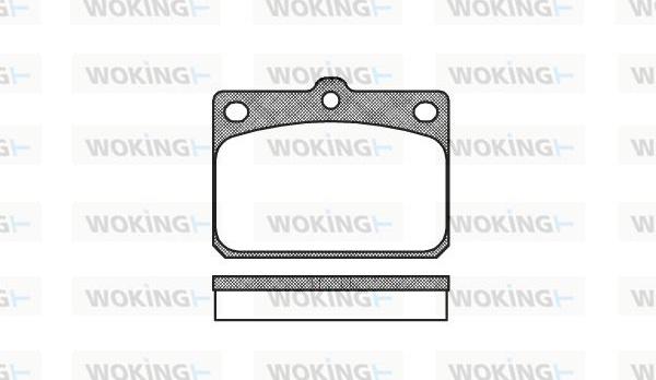 Woking P1793.00 - Тормозные колодки, дисковые, комплект avtokuzovplus.com.ua