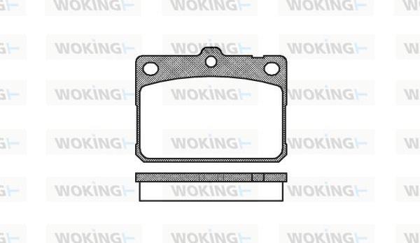 Woking P1793.30 - Тормозные колодки, дисковые, комплект avtokuzovplus.com.ua