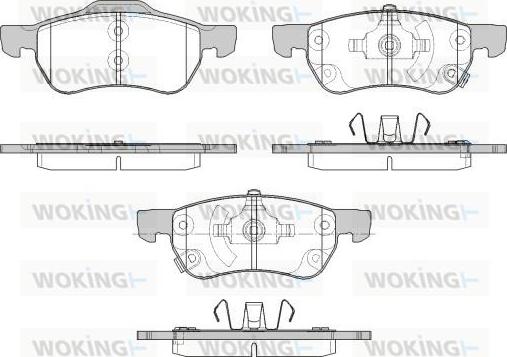 Woking P17933.12 - Гальмівні колодки, дискові гальма autocars.com.ua