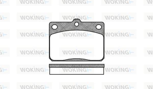 Woking P1793.40 - Тормозные колодки, дисковые, комплект avtokuzovplus.com.ua