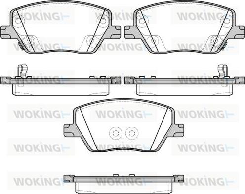 Woking P17953.02 - Гальмівні колодки, дискові гальма autocars.com.ua