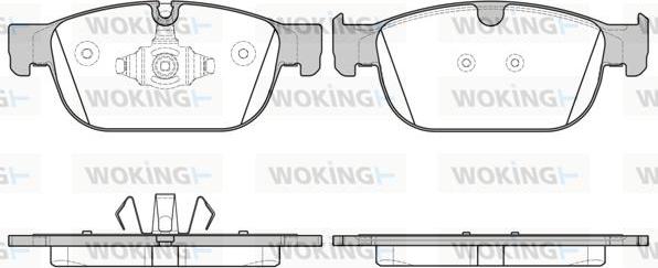 Woking P17963.00 - Тормозные колодки, дисковые, комплект autodnr.net