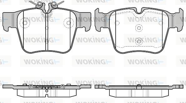 Woking P17973.00 - Гальмівні колодки, дискові гальма autocars.com.ua