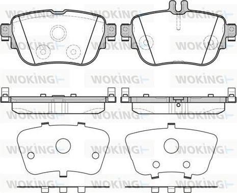 Woking P17993.00 - Гальмівні колодки, дискові гальма autocars.com.ua