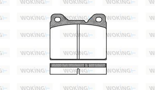 Woking P1813.00 - Тормозные колодки, дисковые, комплект autodnr.net