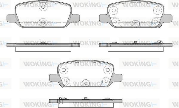 Woking P18173.02 - Гальмівні колодки, дискові гальма autocars.com.ua