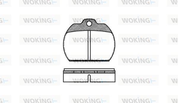 Woking P1823.00 - Тормозные колодки, дисковые, комплект avtokuzovplus.com.ua