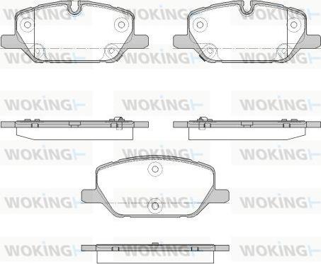 Woking P18263.12 - Гальмівні колодки, дискові гальма autocars.com.ua