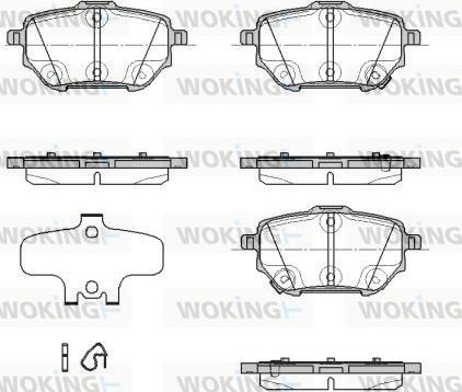 Woking P18373.02 - Гальмівні колодки, дискові гальма autocars.com.ua