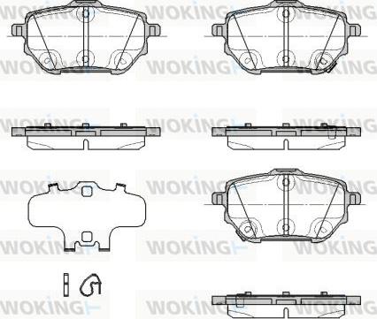 Woking P18373.03 - Гальмівні колодки, дискові гальма autocars.com.ua