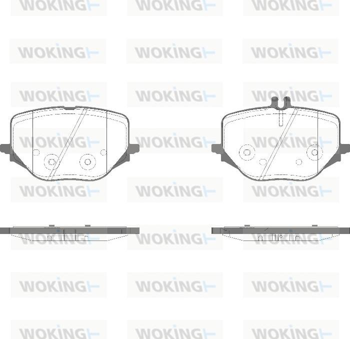 Woking P18503.10 - Тормозные колодки, дисковые, комплект avtokuzovplus.com.ua