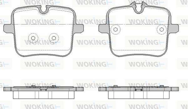 Woking P18543.00 - Гальмівні колодки, дискові гальма autocars.com.ua