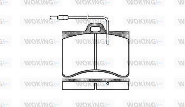 Woking P1863.04 - Тормозные колодки, дисковые, комплект avtokuzovplus.com.ua