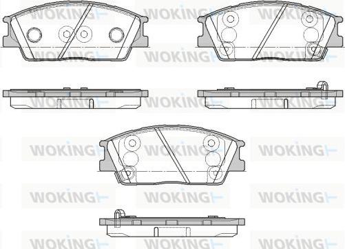 Woking P18673.02 - Гальмівні колодки, дискові гальма autocars.com.ua