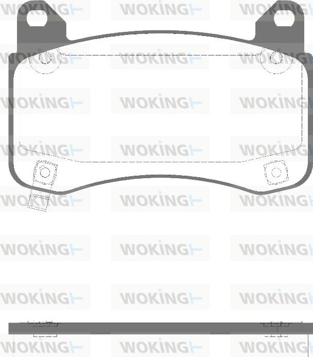 Woking P18923.04 - Гальмівні колодки, дискові гальма autocars.com.ua