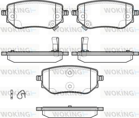 Woking P19023.02 - Гальмівні колодки, дискові гальма autocars.com.ua