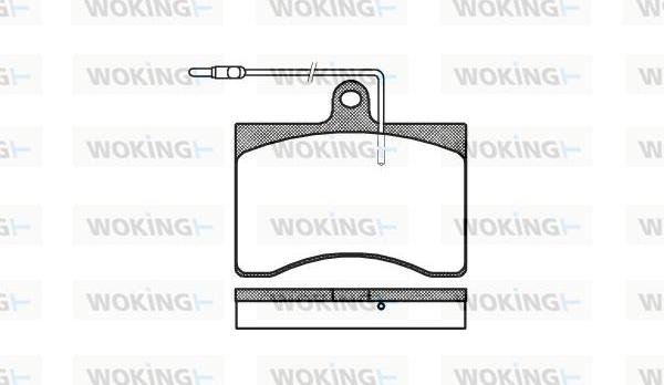 Woking P1903.04 - Гальмівні колодки, дискові гальма autocars.com.ua