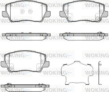 Woking P19033.02 - Гальмівні колодки, дискові гальма autocars.com.ua