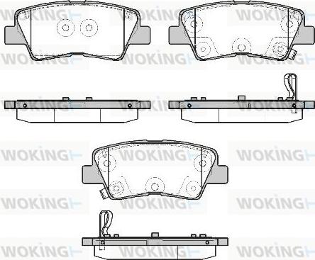 Woking P19073.12 - Гальмівні колодки, дискові гальма autocars.com.ua