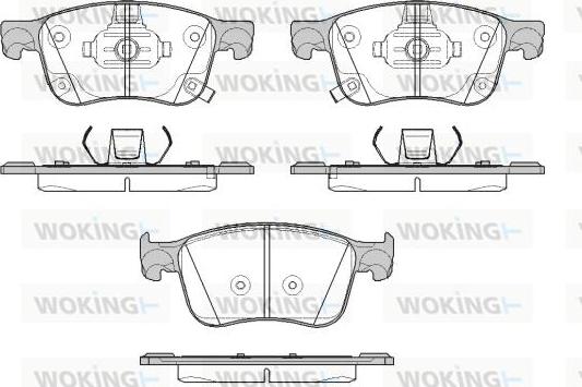 Woking P19083.12 - Гальмівні колодки, дискові гальма autocars.com.ua