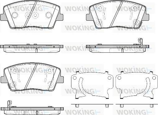 Woking P19113.02 - Гальмівні колодки, дискові гальма autocars.com.ua