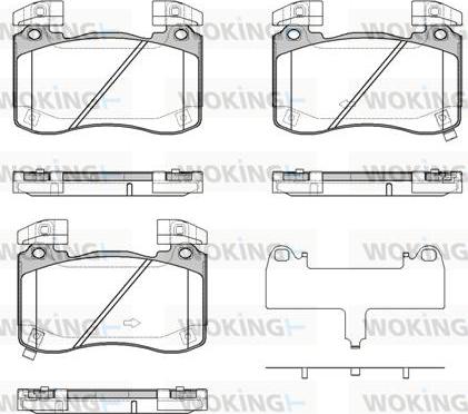 Woking P19133.02 - Гальмівні колодки, дискові гальма autocars.com.ua