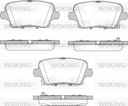 Woking P1921302 - Гальмівні колодки, дискові гальма autocars.com.ua