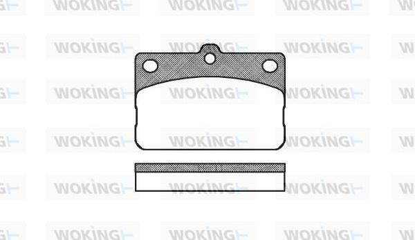 Woking P1923.00 - Тормозные колодки, дисковые, комплект avtokuzovplus.com.ua