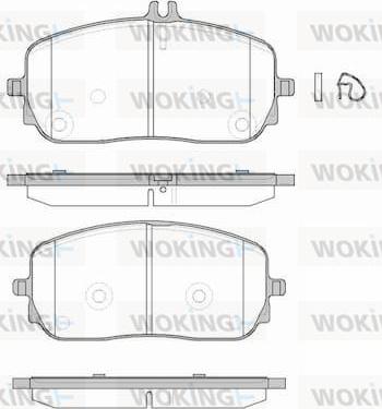 Woking P1926300 - Гальмівні колодки, дискові гальма autocars.com.ua