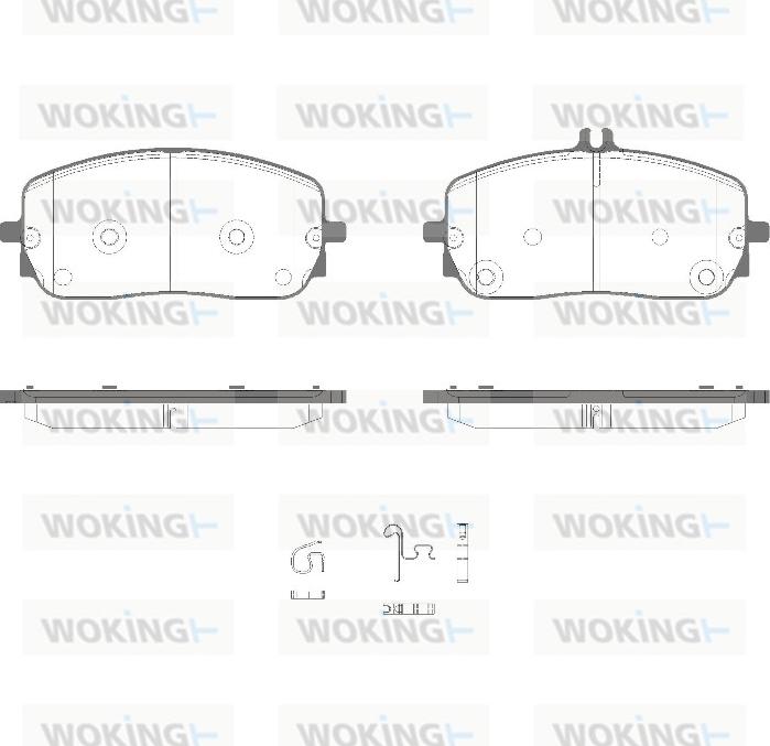 Woking P19263.05 - Гальмівні колодки, дискові гальма autocars.com.ua