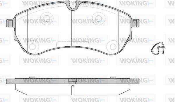 Woking P19303.00 - Тормозные колодки, дисковые, комплект avtokuzovplus.com.ua