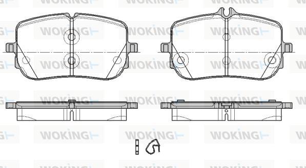 Woking P19353.00 - Гальмівні колодки, дискові гальма autocars.com.ua