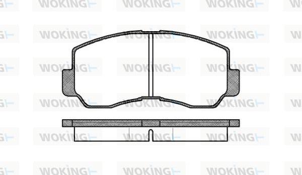 Woking P1943.40 - Тормозные колодки, дисковые, комплект avtokuzovplus.com.ua